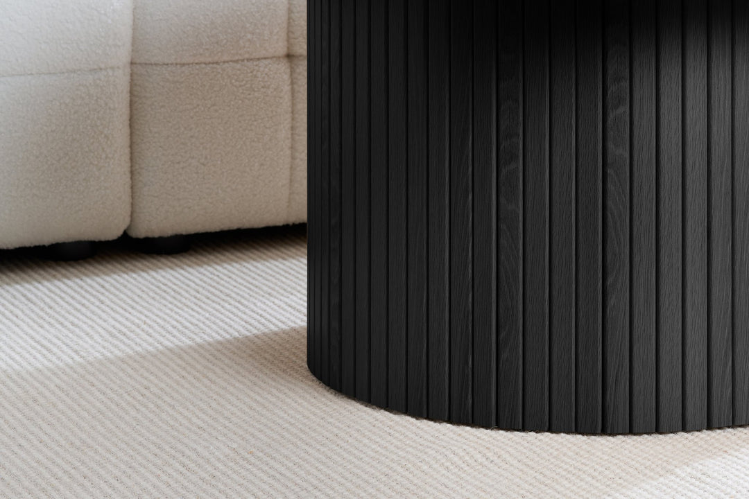 Birlea Axel Round Fluted Coffee Table (Self Assembly) (DHD)