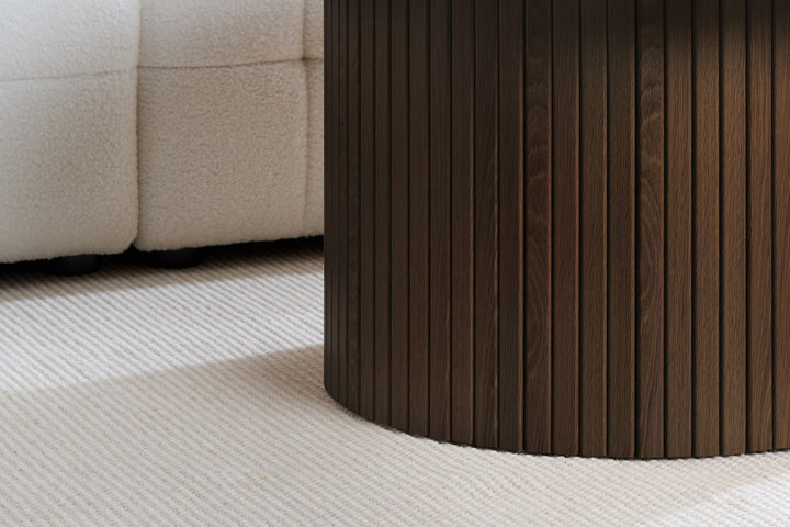 Birlea Axel Round Fluted Coffee Table (Self Assembly) (DHD)
