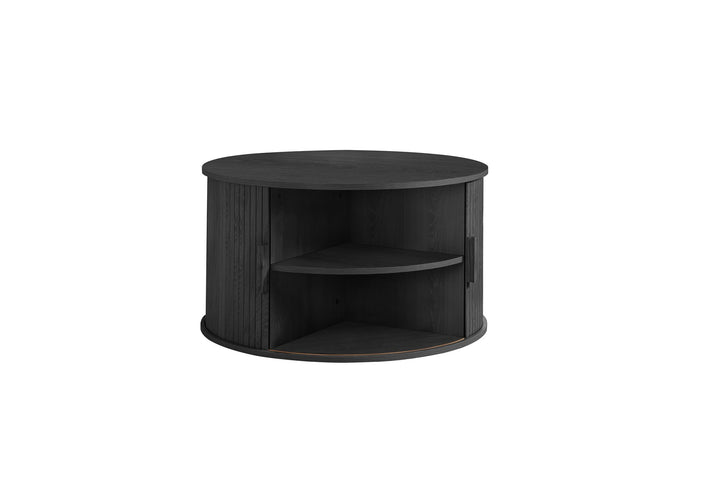 Birlea Axel Round Fluted Coffee Table with Storage (Self Assembly) (DHD)