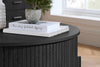 Birlea Axel Round Fluted Coffee Table with Storage (Self Assembly) (DHD)
