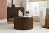 Birlea Axel Round Fluted Coffee Table with Storage (Self Assembly) (DHD)