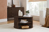Birlea Axel Round Fluted Coffee Table with Storage (Self Assembly) (DHD)