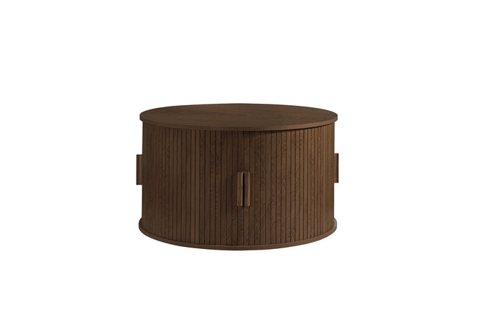 Birlea Axel Round Fluted Coffee Table with Storage (Self Assembly) (DHD)
