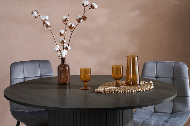Birlea Axel Round Fluted Dining Table (Self Assembly) (DHD)