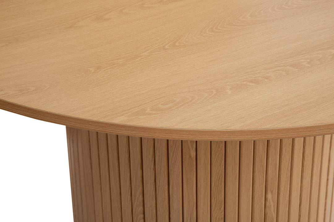 Birlea Axel Round Fluted Dining Table (Self Assembly) (DHD)