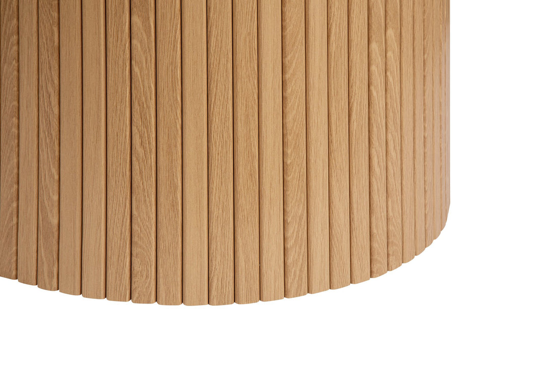 Birlea Axel Round Fluted Dining Table (Self Assembly) (DHD)