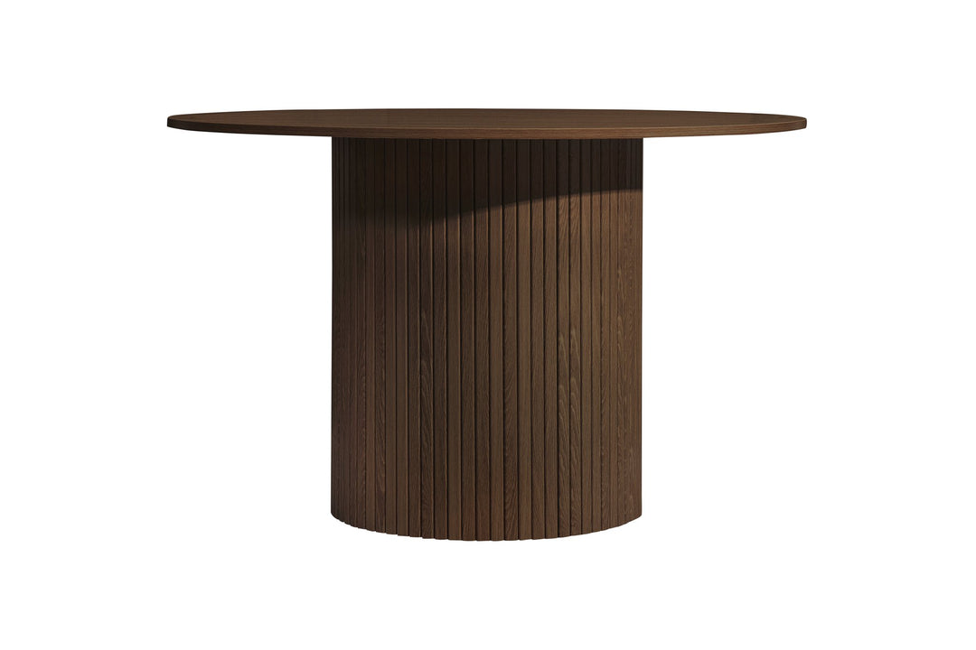 Birlea Axel Round Fluted Dining Table (Self Assembly) (DHD)
