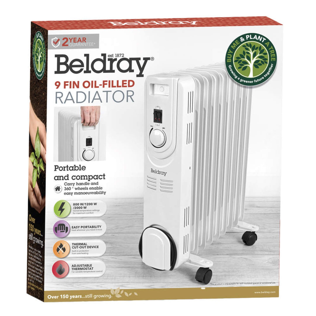 Beldray 9 Fin Oil-Filled Radiator