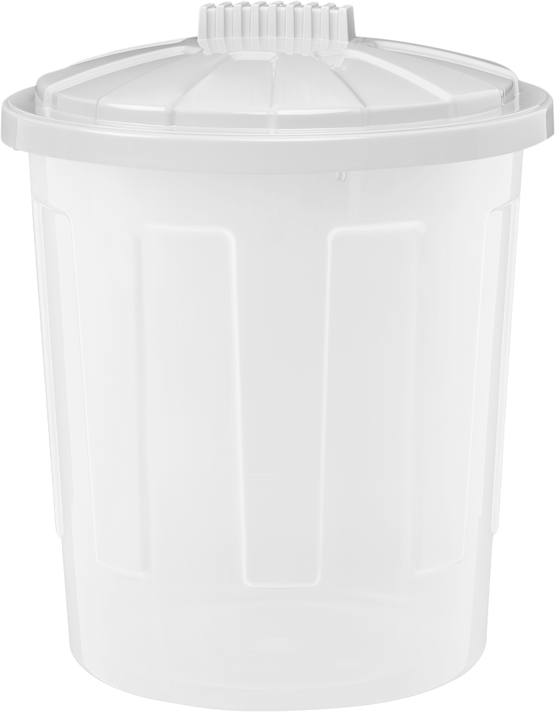 21L Fun Bin & Lid Clear/Cool Grey