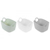 Rattan Collection  Polyrattan Basket 29.5x22cm x19cm 3 Assorted Colours