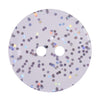 Buttons: Transparent: Glitter: 2 Hole: 15mm: Lilac