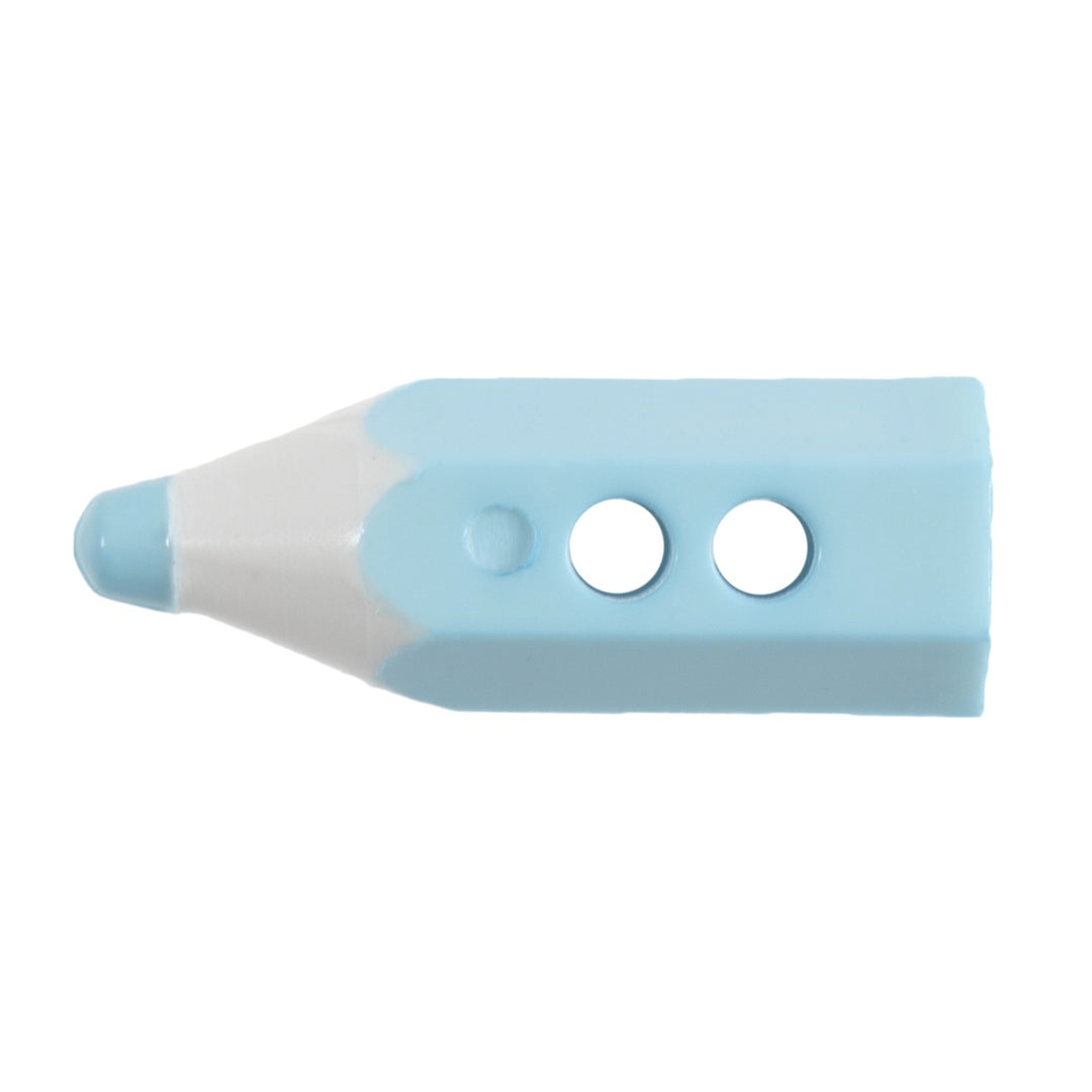 Buttons: Pencil: 2 Hole: 19mm: Light Blue
