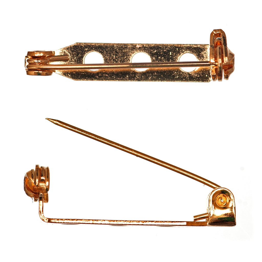 Brooch Bar: Gilt: 25mm: 2