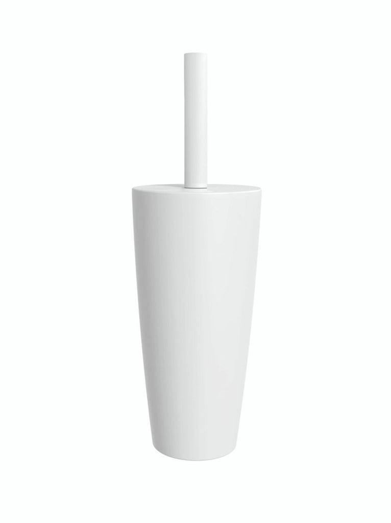 Boda Plastic Toilet Brush & Holder - White