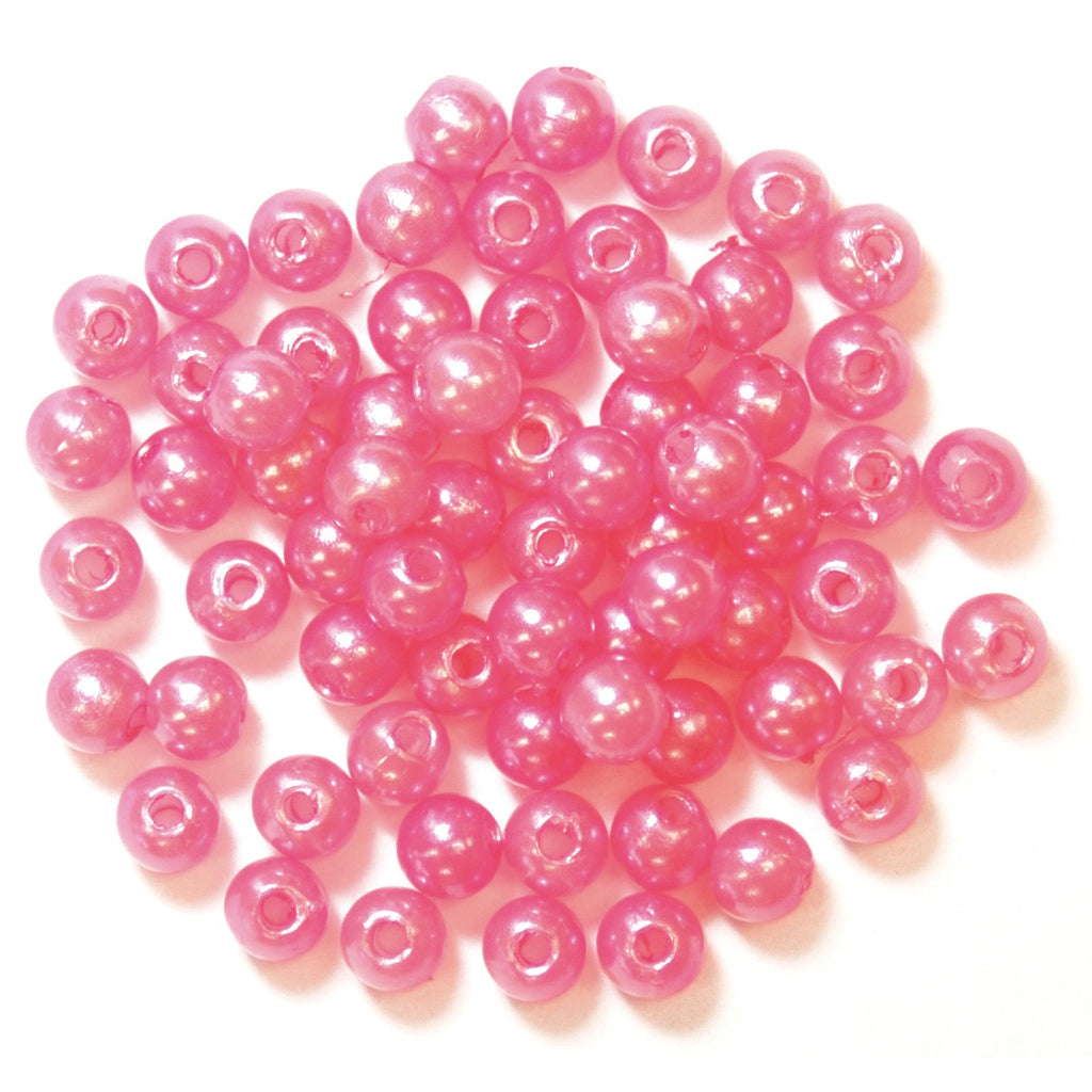 Beads: Pearl: 4mm: Pink: 86