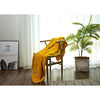 Bumble Bee Supersoft Fleece Throw Ochre 150cm x 200cm