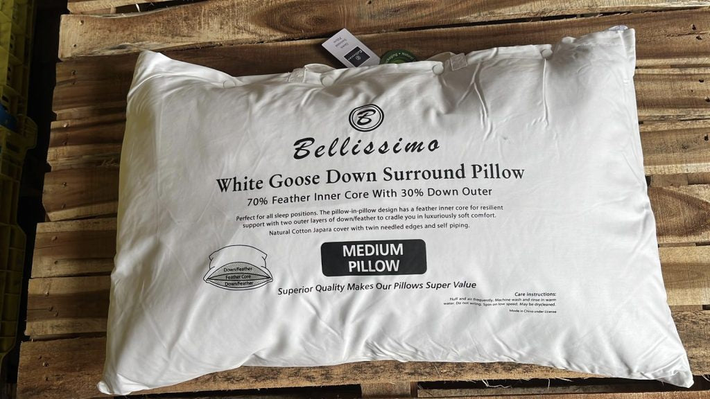 Bellissimo Goose Down Surround Pillow