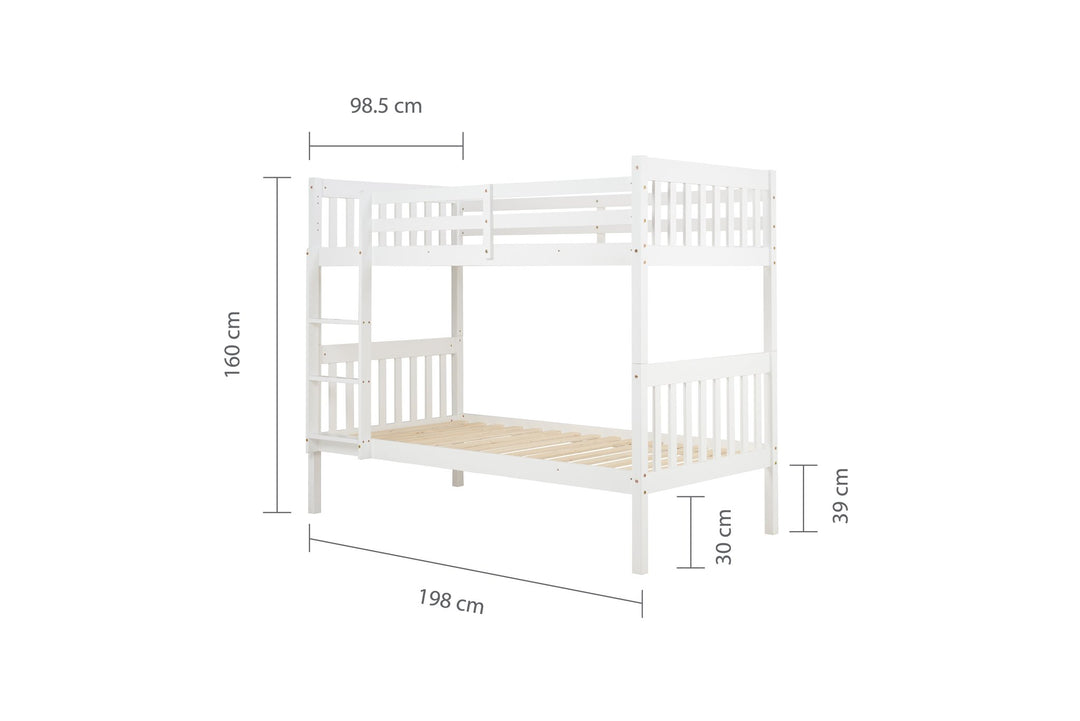 Birlea Benji Bunk Bed (Self Assembly) (DHD)