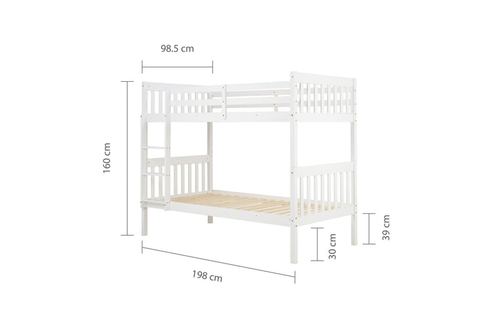 Birlea Benji Bunk Bed (Self Assembly) (DHD)