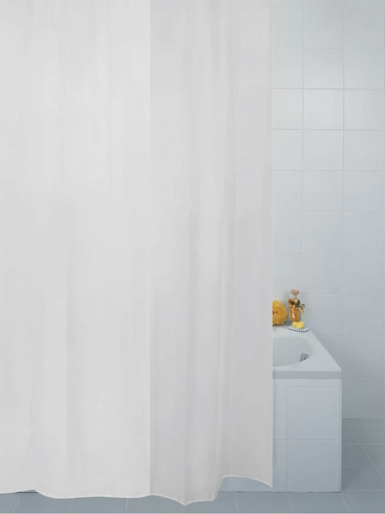 White Polyester Shower Curtain 180 X 210cm