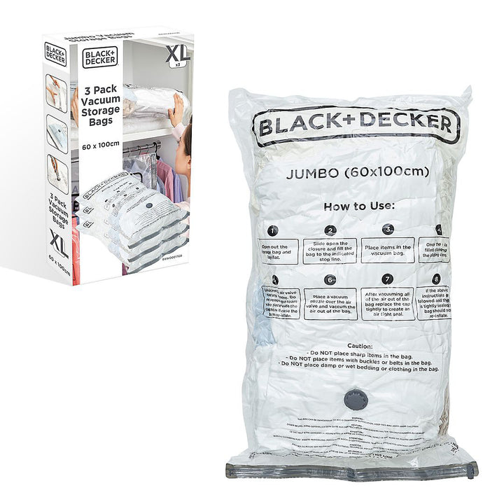 Black & Decker Vacuum Storage Bags Jumbo 3 Pack