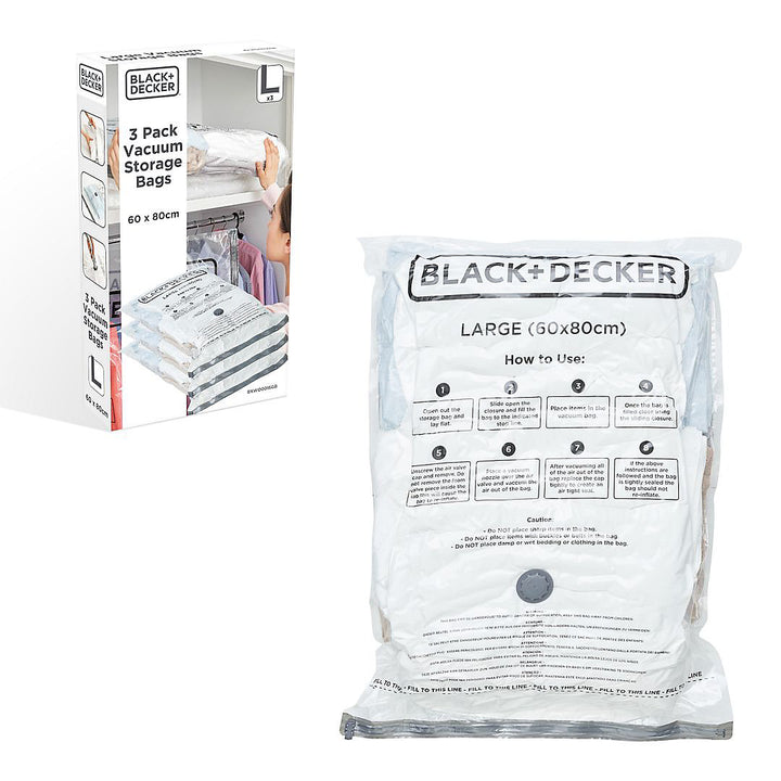 Black & Decker Vacuum Storage Bags Large 3 Pack