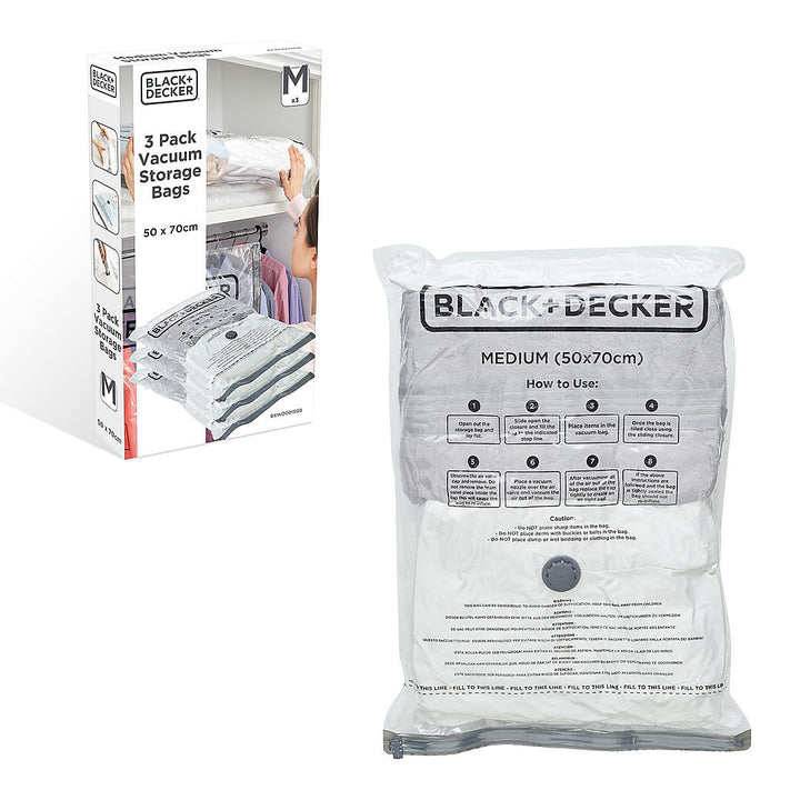 Black & Decker Vacuum Storage Bags Medium 2Pack
