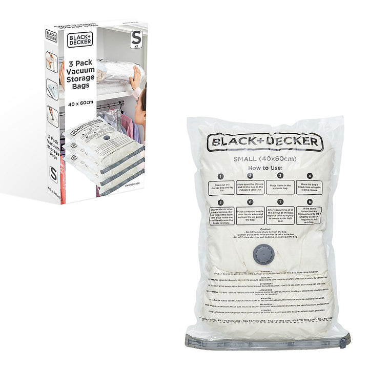 Black & Decker Vacuum Storage Bags Small 3 Pack