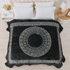 Apollo Greek Key Mink Throw 150cm x 200cm Black