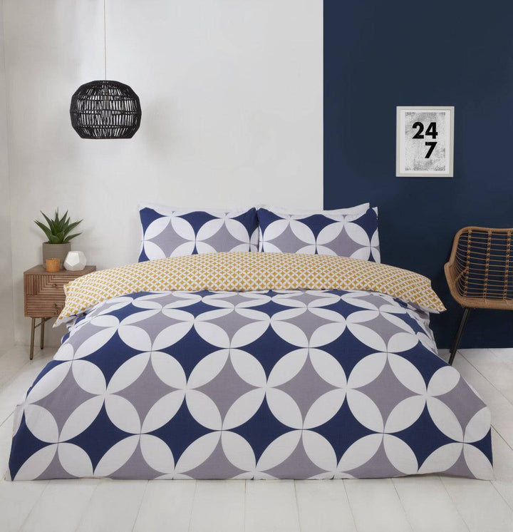 Geo Duvet Cover Set Reversible
