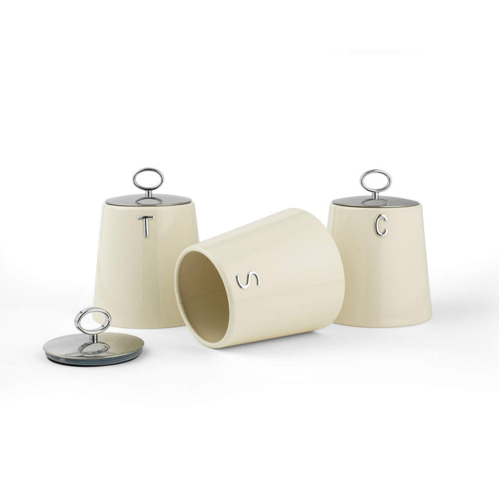 Salter Retro 3-Piece Canister Set - Cream