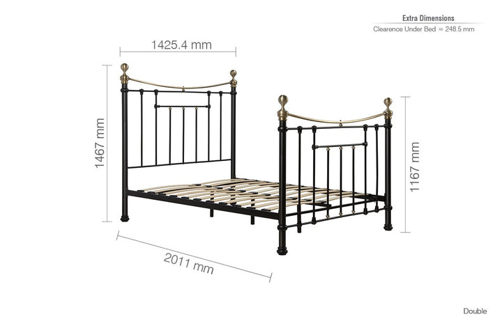 Birlea Bronte Bed (Self Assembly) (DHD)