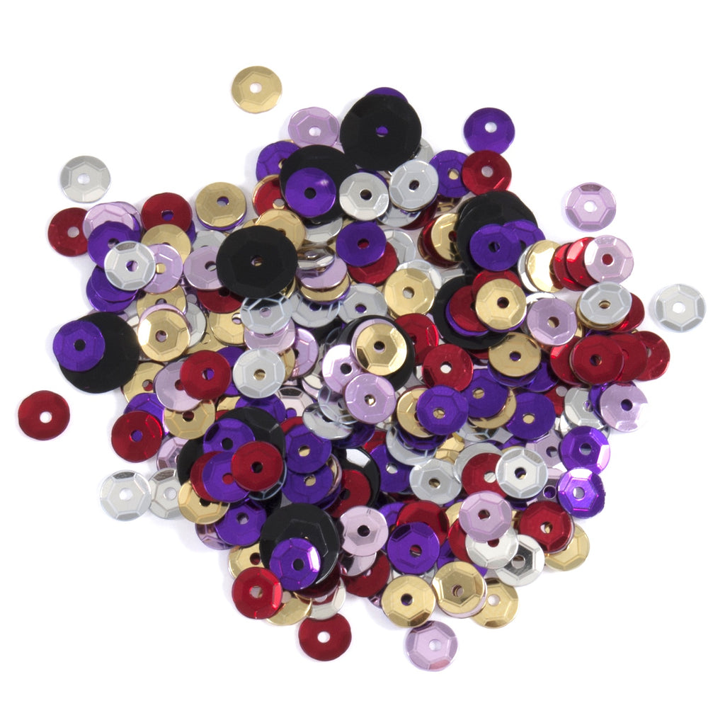 Sequins: Cup: 5mm: Multi-coloured: 500