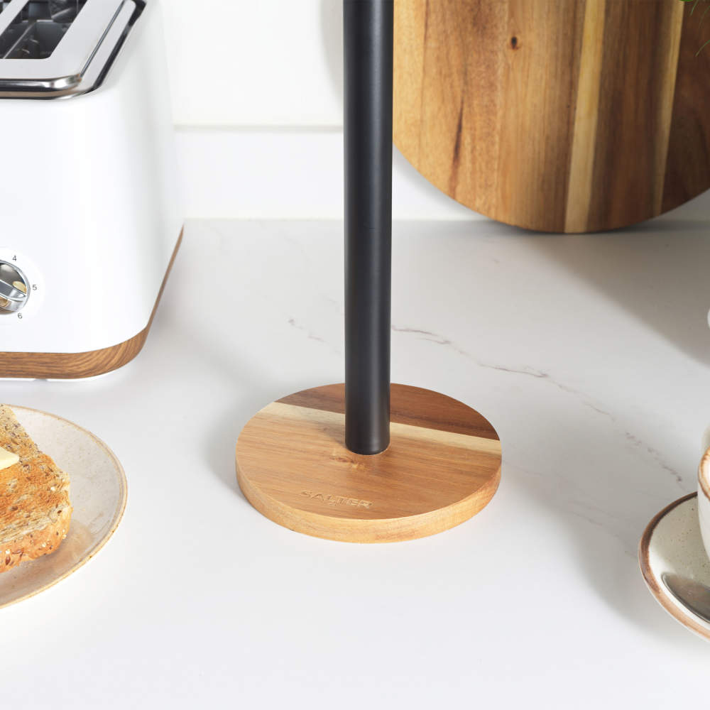 Salter Toronto Kitchen Roll Holder Black