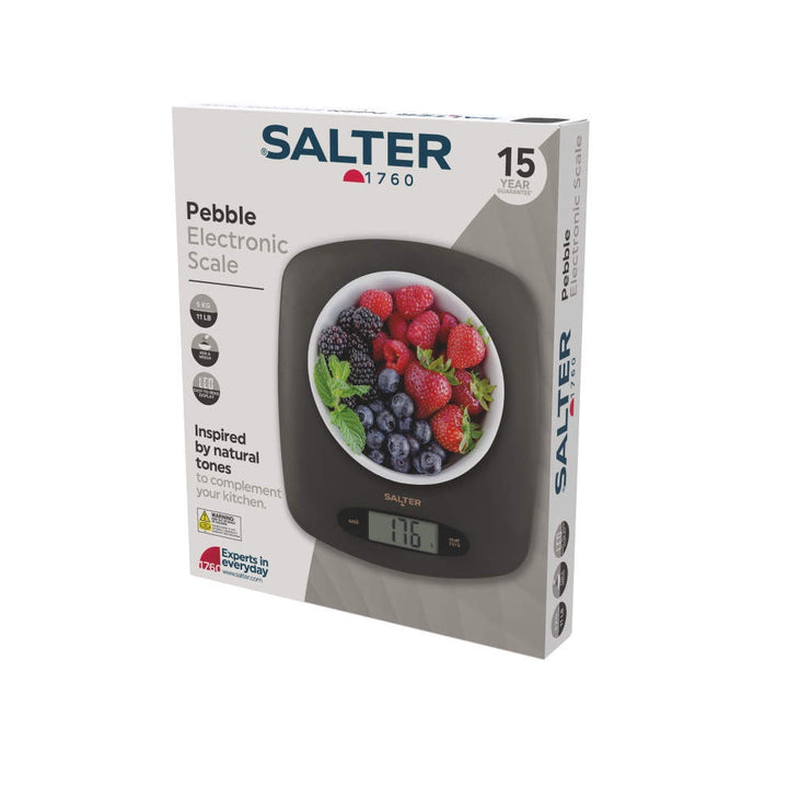 Salter Pebble Digital Kitchen Scale – Grey