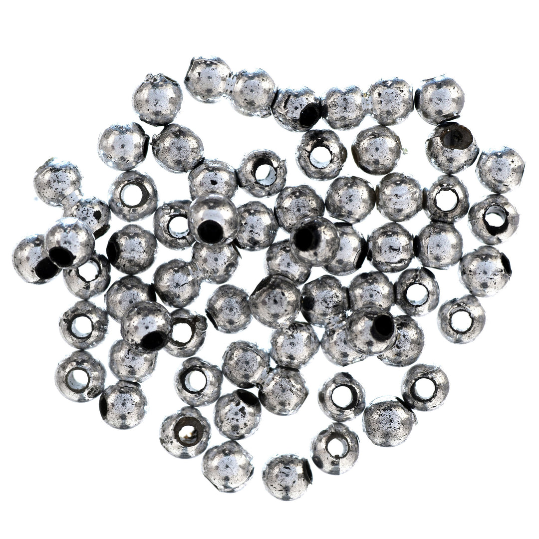 Extra Value: Beads: Plated: 4mm: Silver: 450g