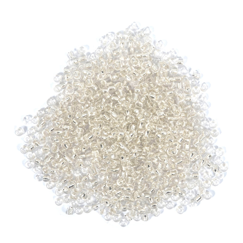 Beads: Rocailles: Clear: 8g