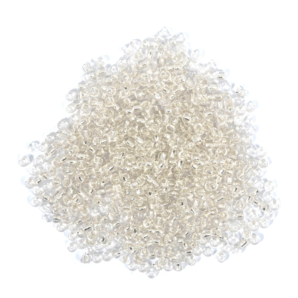 Beads: Rocailles: Clear: 8g