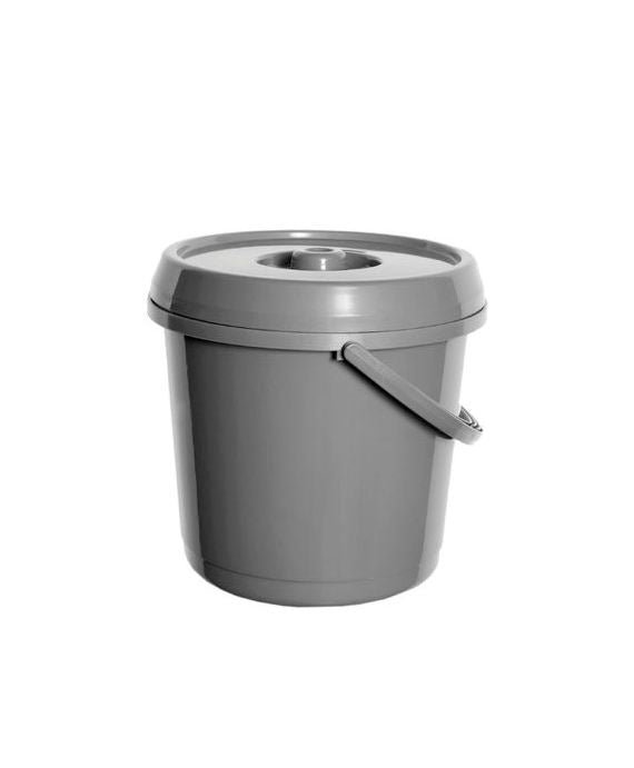 Bucket &amp; Lid 14L - Silver