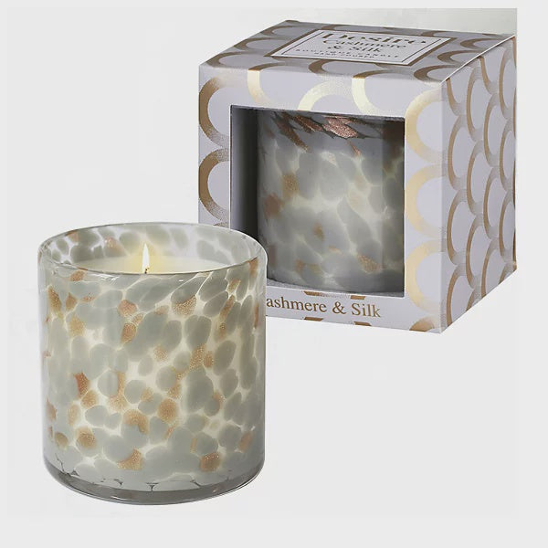 Desire Cashmere Silk Scented Glass Soy Wax Candle
