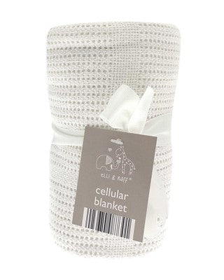 Cellular Blanket 100% Cotton 75x100cm - Cream