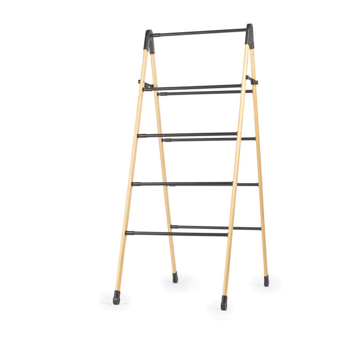 Beldray 4 Tier Extendable Clothes Airer - Bamboo