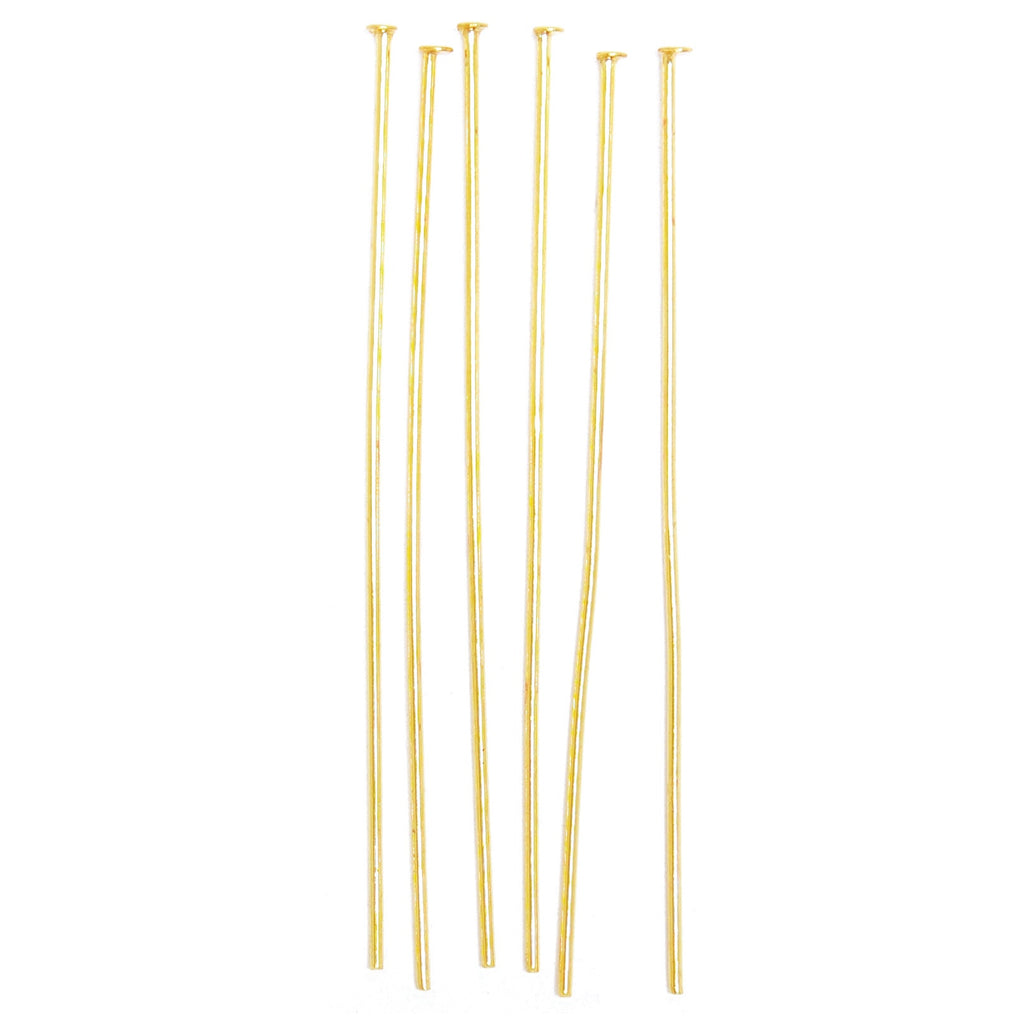 Head Pins: Gilt: 50mm: 16