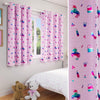 Charm Ready Made Roome Darkening Eyelet Curtains Pink (Instore)