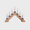 Premier 39Cm 7-Lights Candlebridge V Shaped Pine Wood