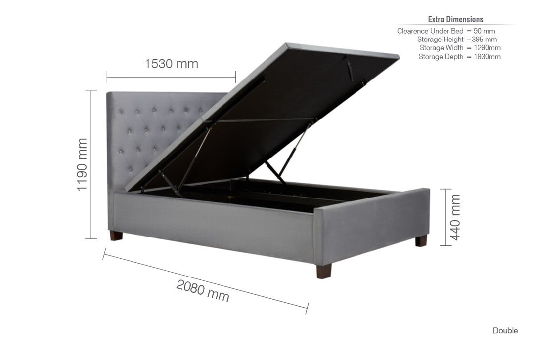 Birlea Cologne Ottoman Bed (Self Assembly) (DHD)