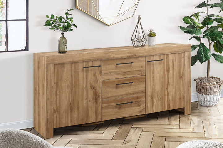 Birlea Compton 3 Drawer 2 Door Sideboard (Self Assembly) (DHD)