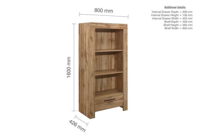 Birlea Compton Bookcase (Self Assembly) (DHD)