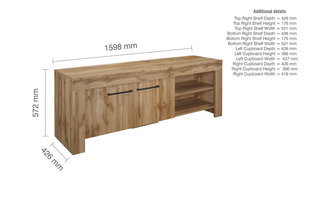 Birlea Compton TV Unit (Self Assembly) (DHD)