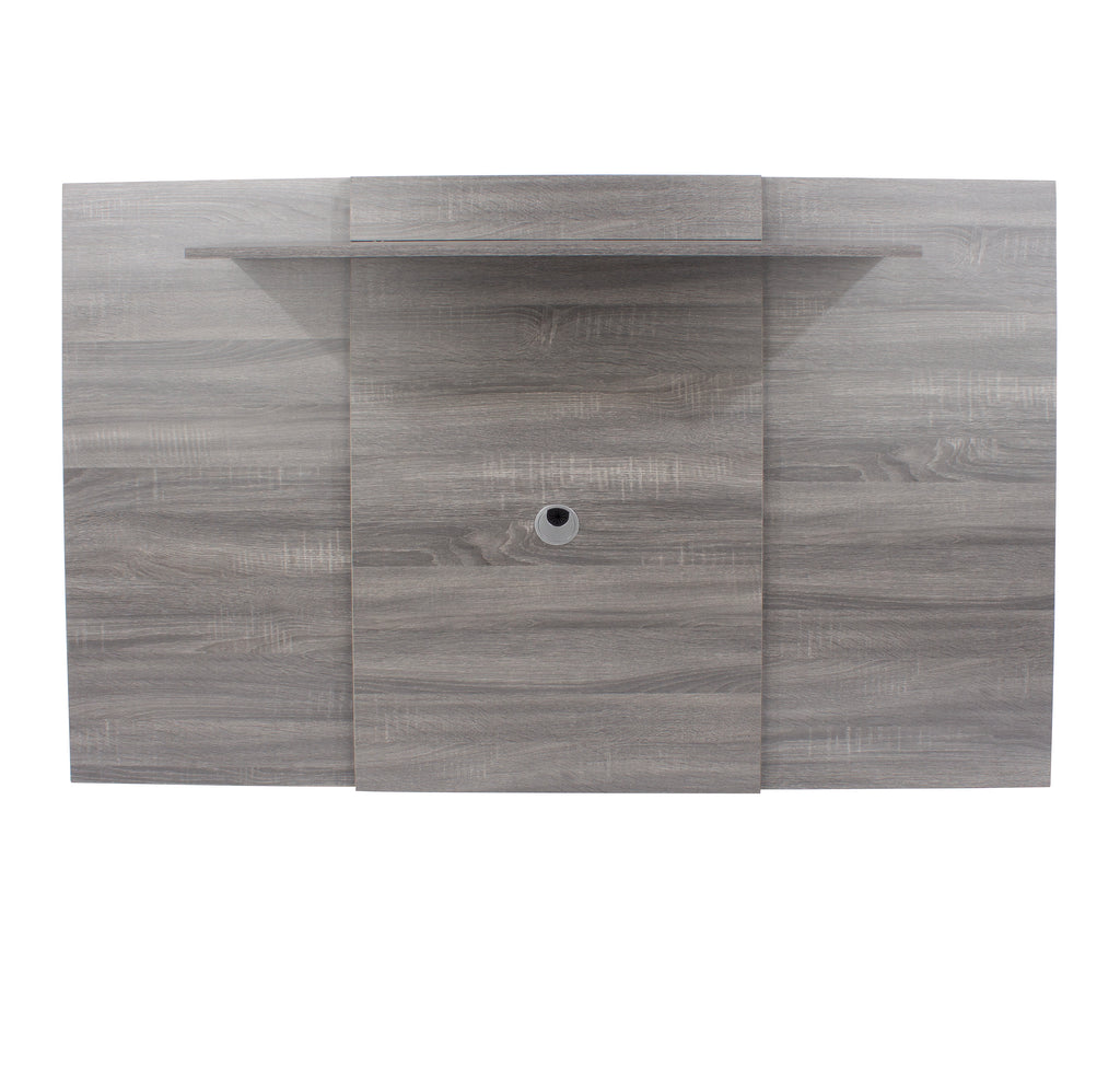 Lido Extendable Fixed Tv Wall Panel, Grey Oak Effect Grey Oak Effect  (Self Assembly) (DHD)